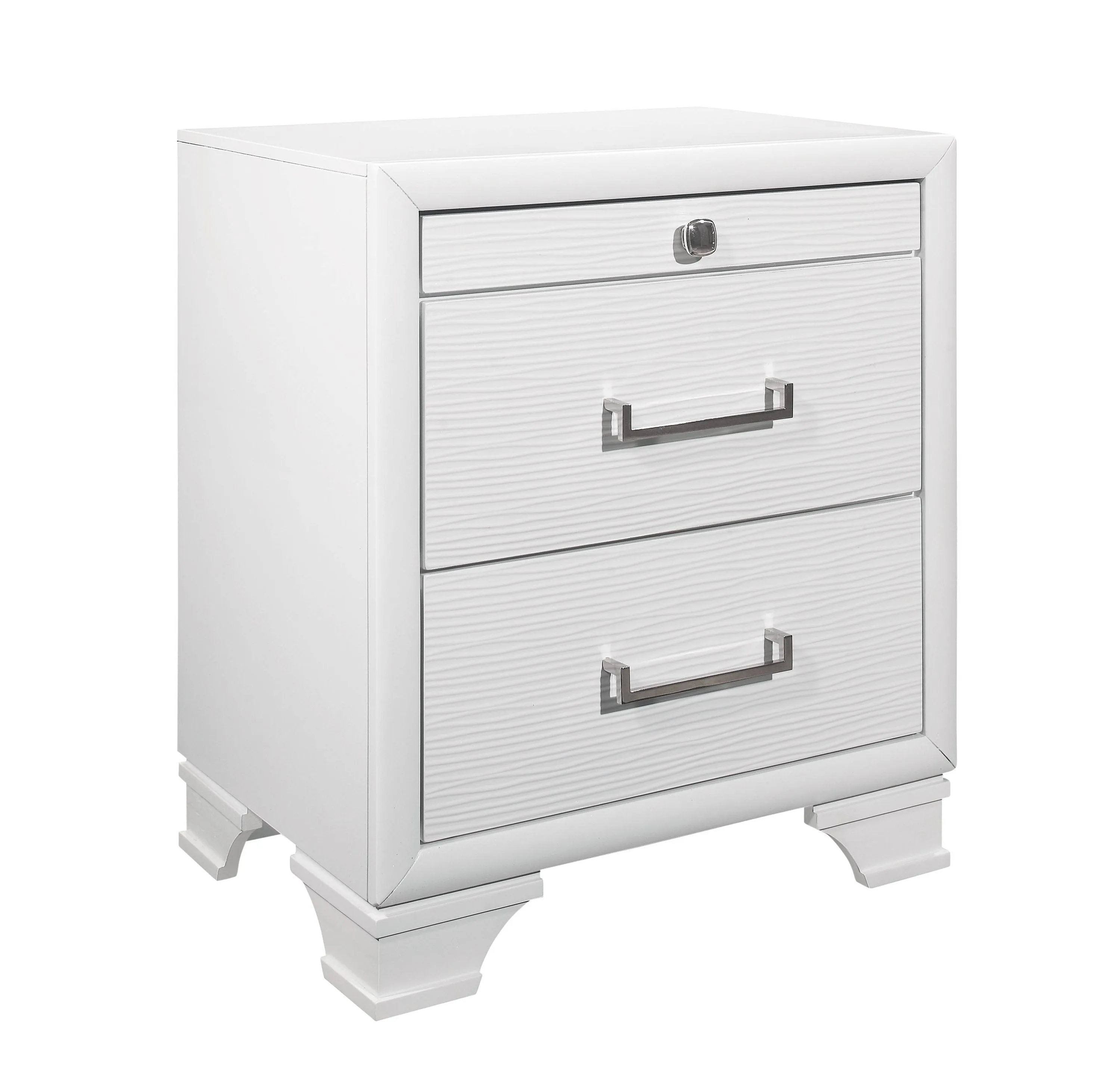 Nigave White Night Stand