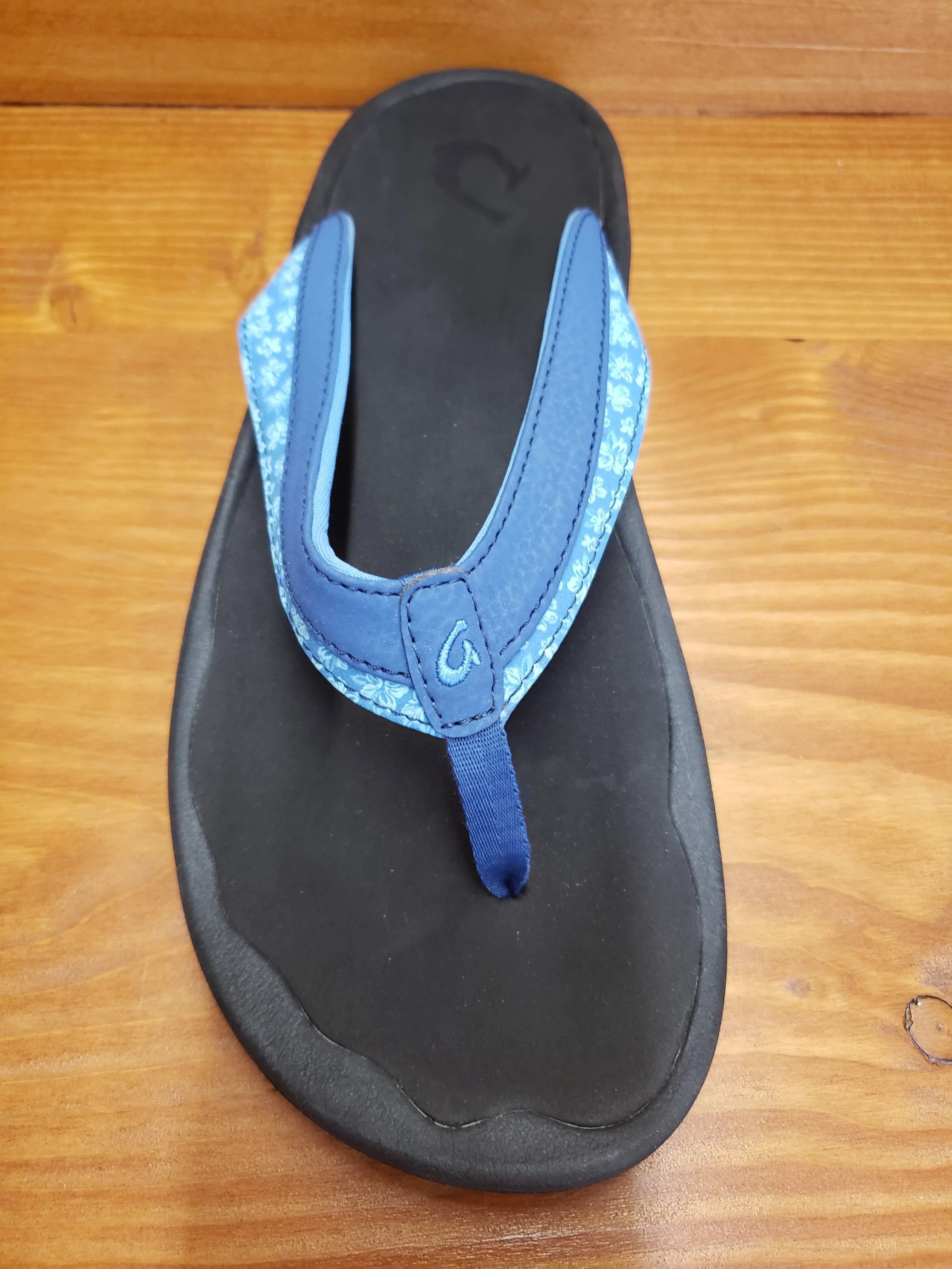 Olukai Ohana Koa flip flop Navy Floral 20368-5440