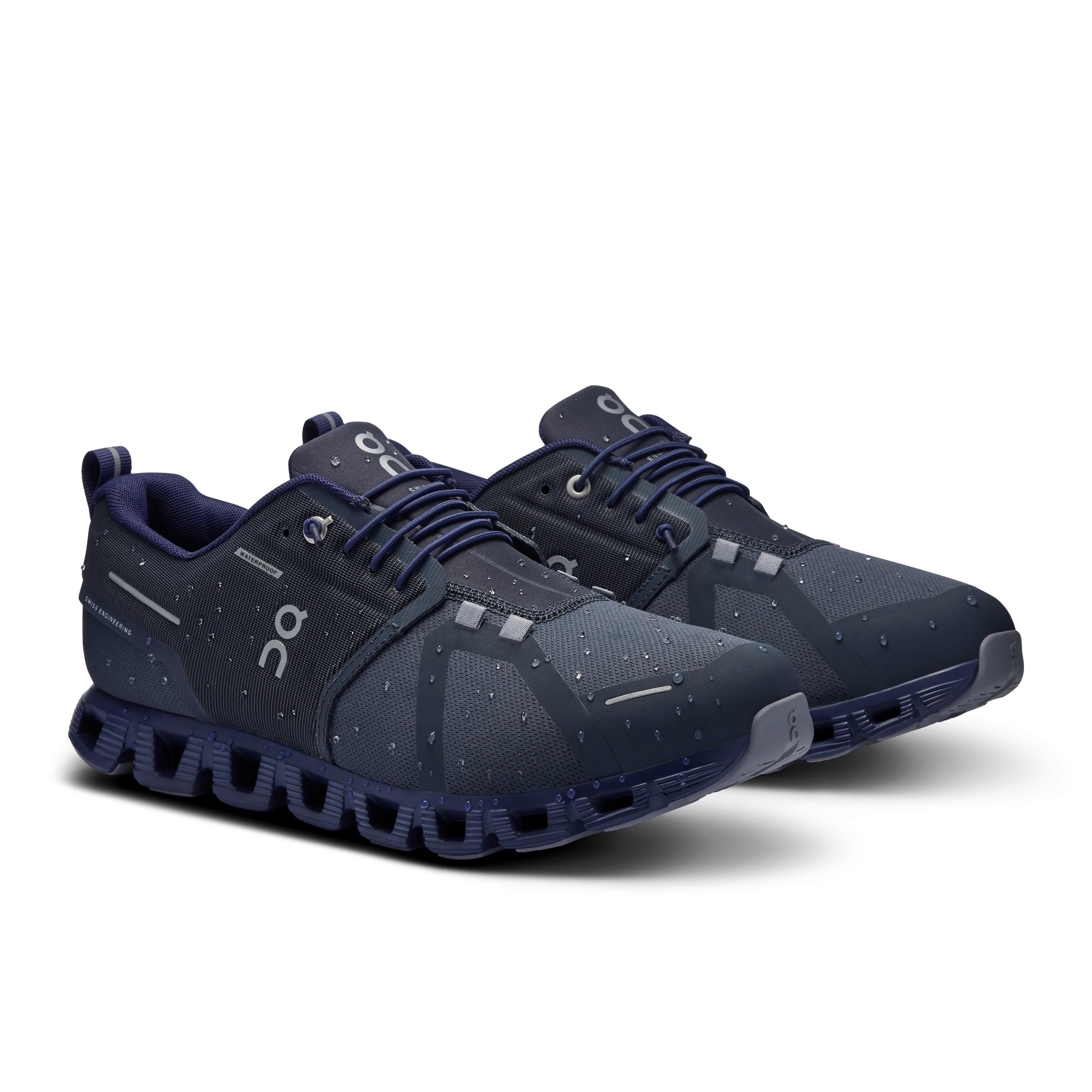 On Running Men's Cloud 5 Waterproof Shoes - Navy / Ink