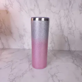 Pink Glittery Tumbler