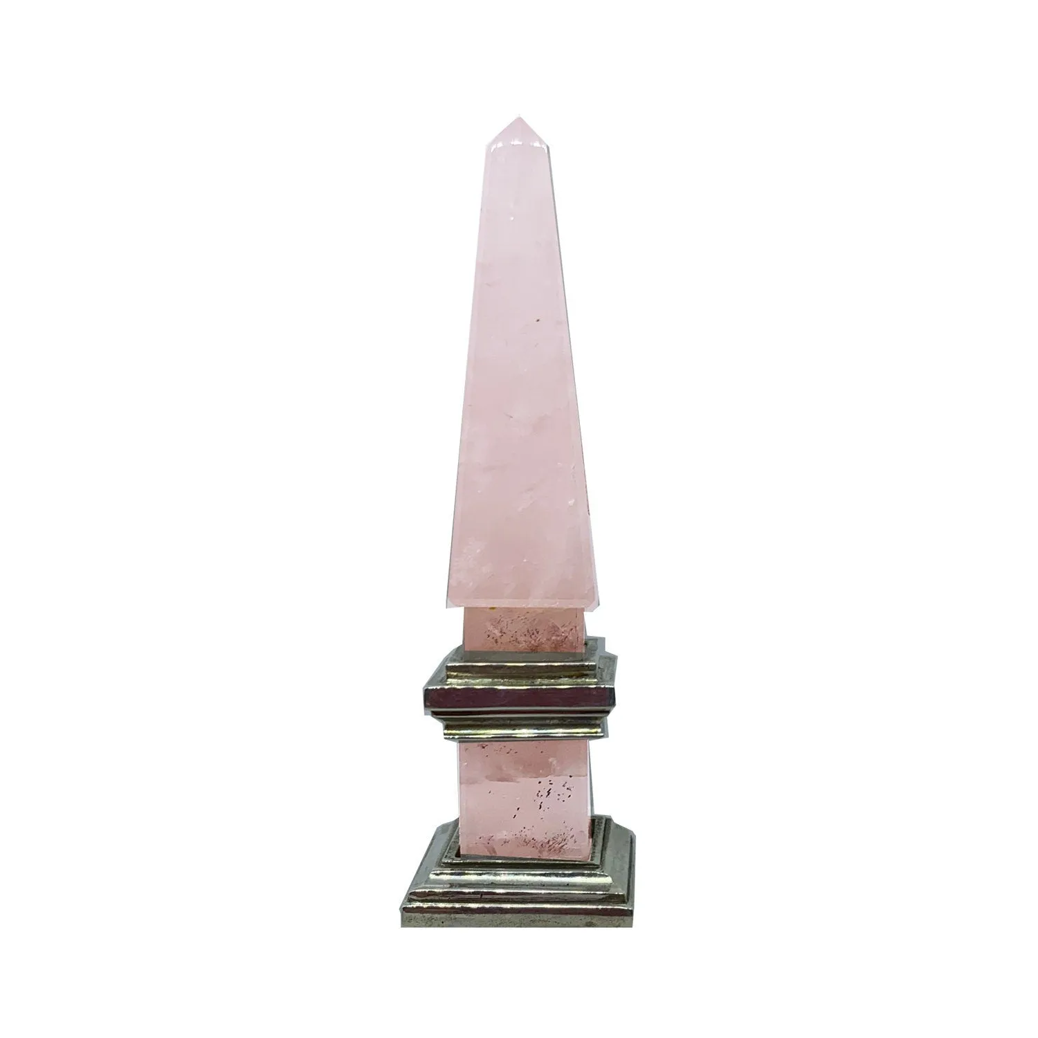 Placeholder obelisk with Rose Quartz and Sterling Silver