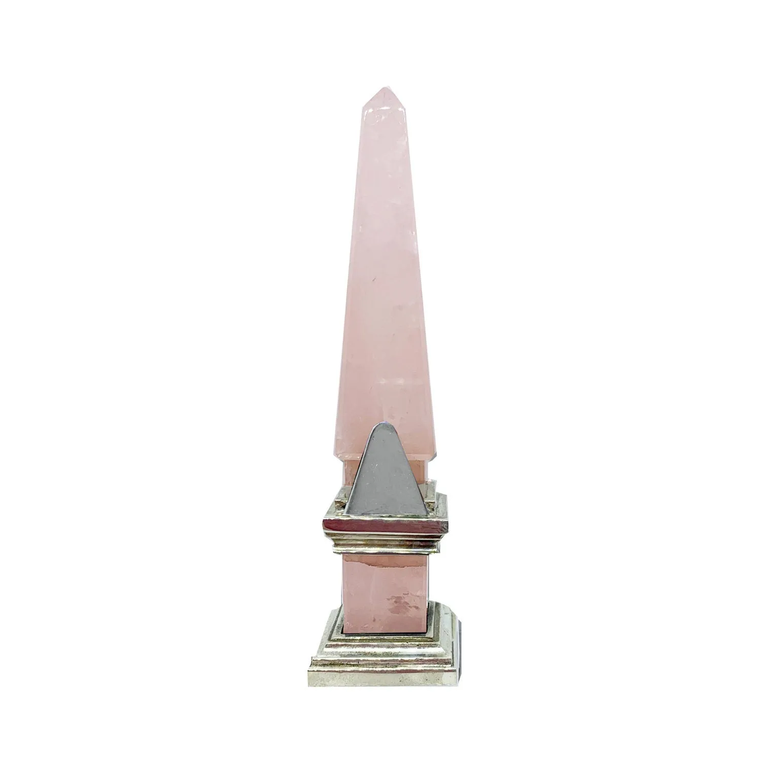 Placeholder obelisk with Rose Quartz and Sterling Silver