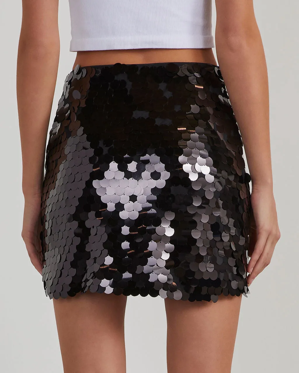 Spencer Paillette Sequin Mini Skirt