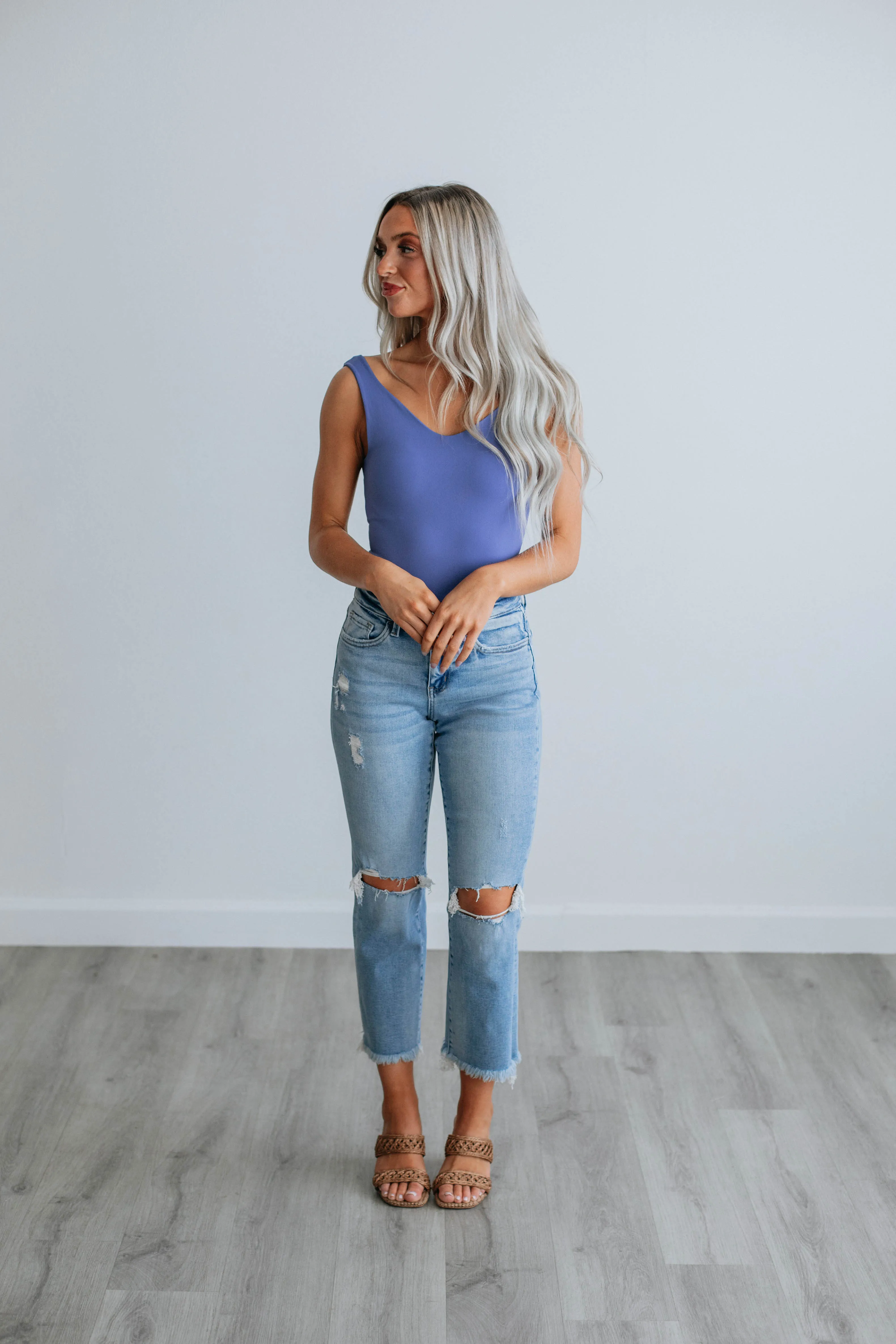 Sweet & Simple Bodysuit - Periwinkle