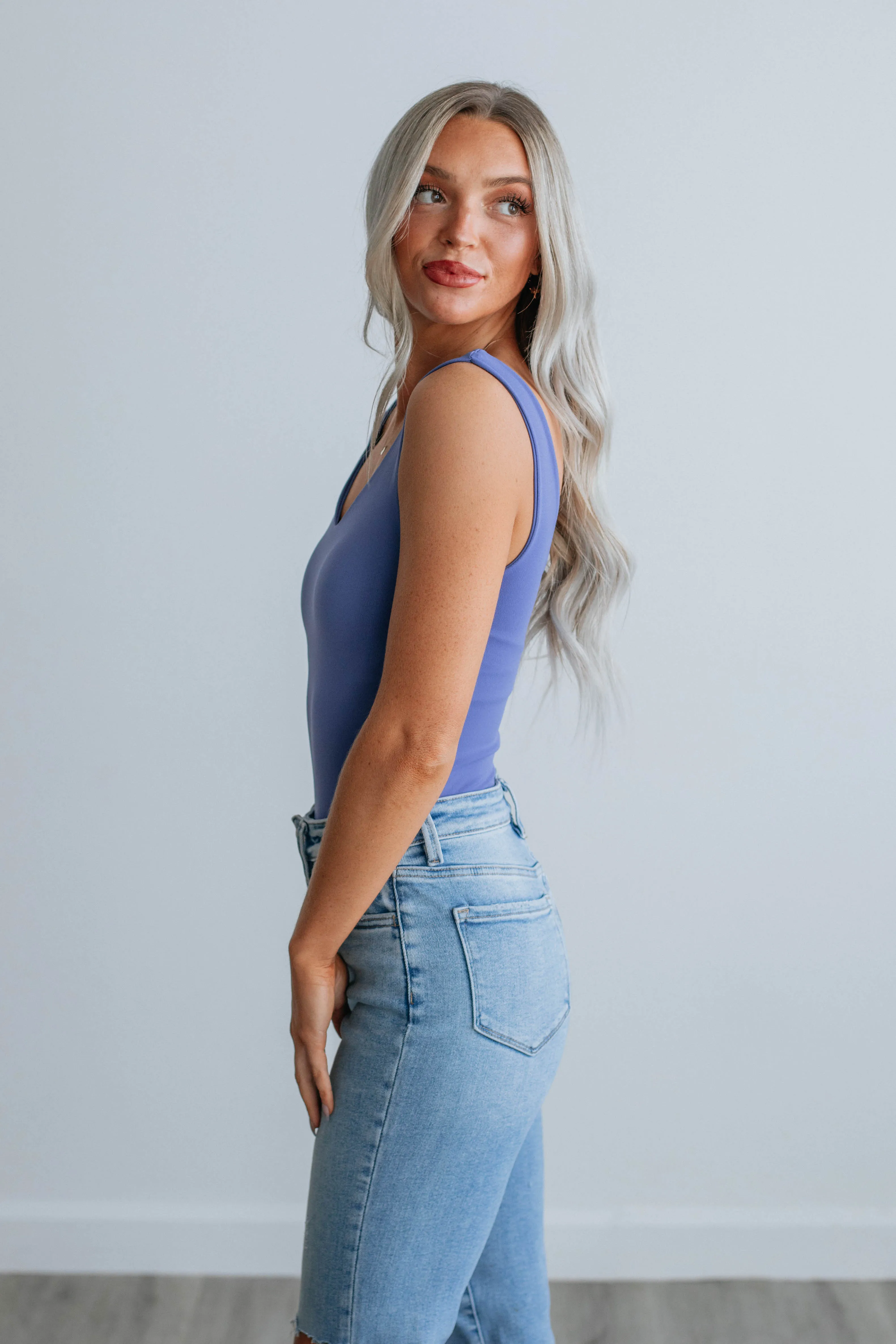 Sweet & Simple Bodysuit - Periwinkle