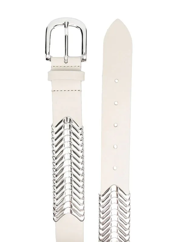 Tehora Belt in Chalk/Silver