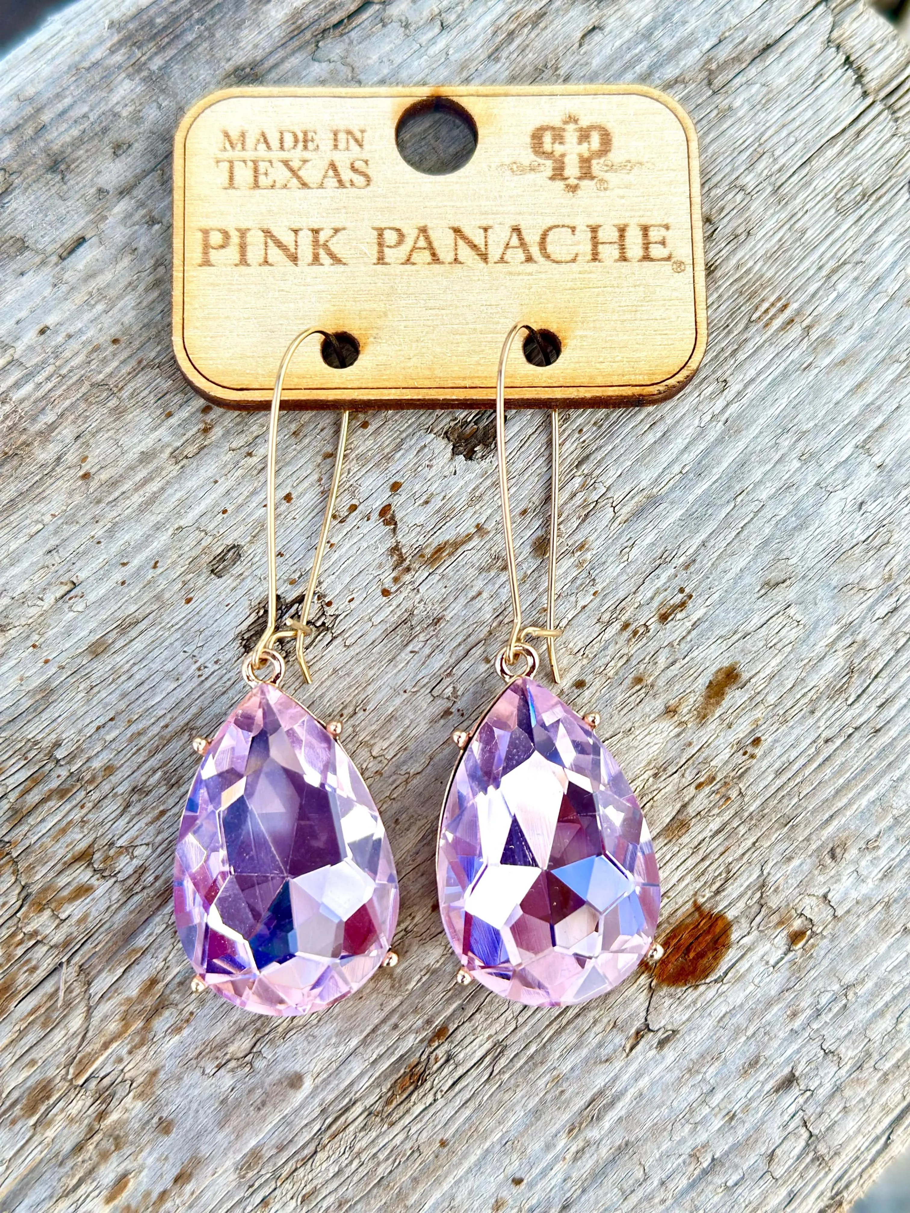 The Pink Panache Pink Big Crystal Earring