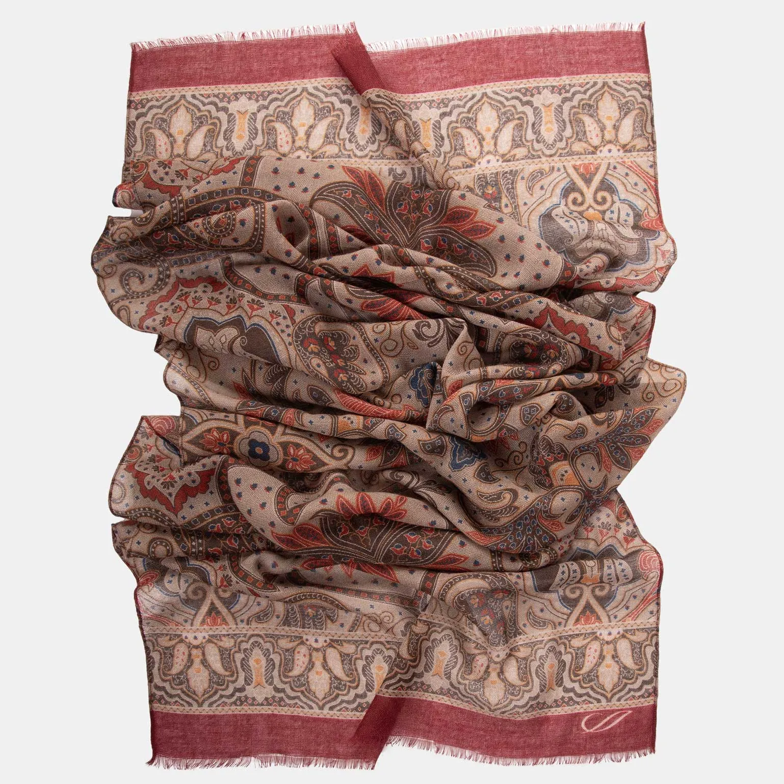 Uffizi - Wool Scarf - Travertine Beige