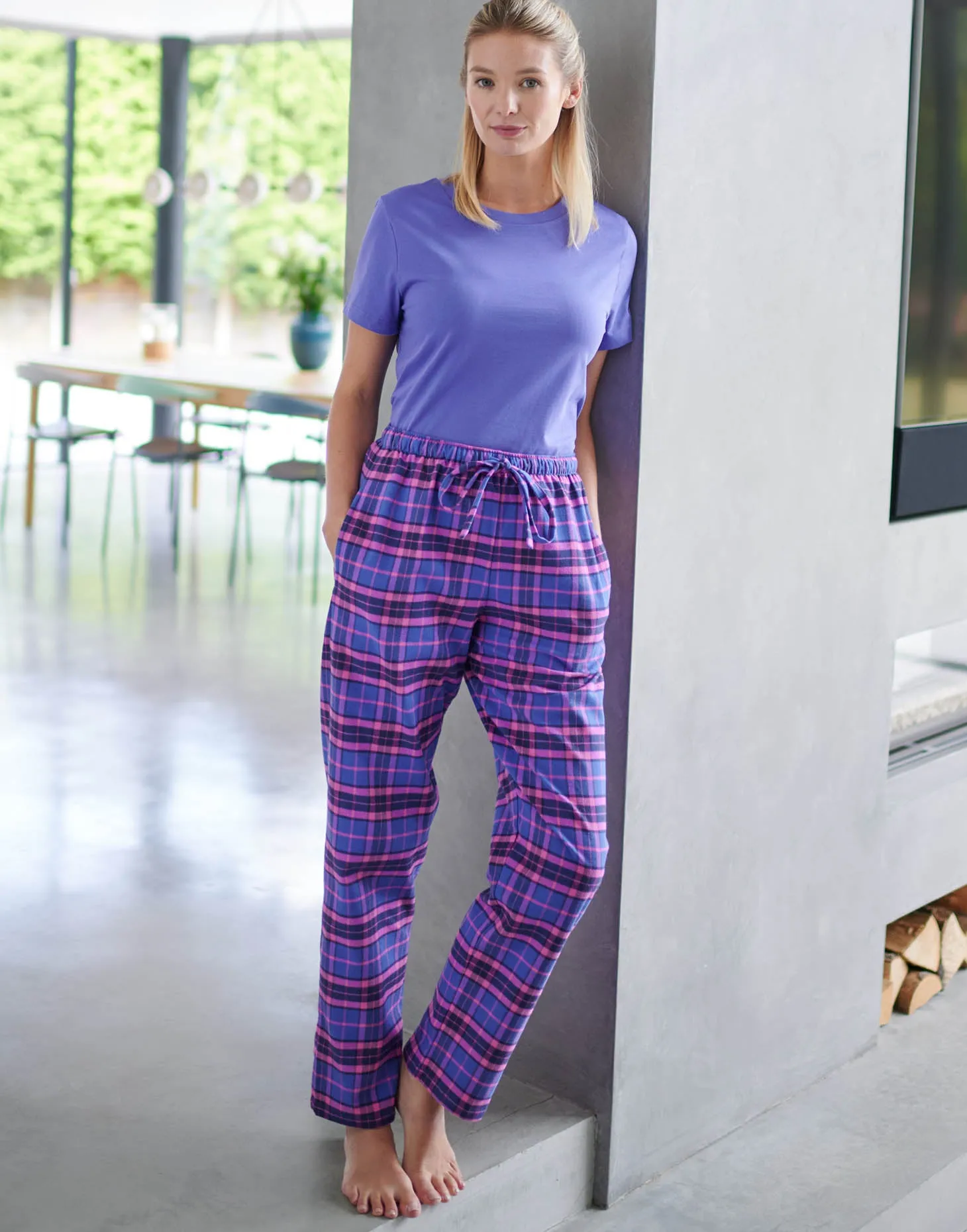 Women's Brushed Cotton Pyjama Trousers – Lomond Tartan