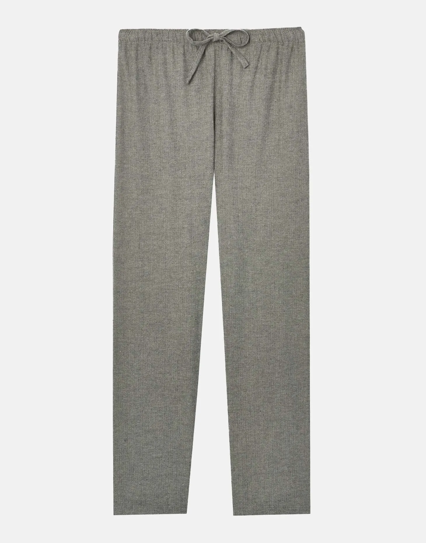 Women's Brushed Cotton Pyjama Trousers – Whitby Jet Herringbone