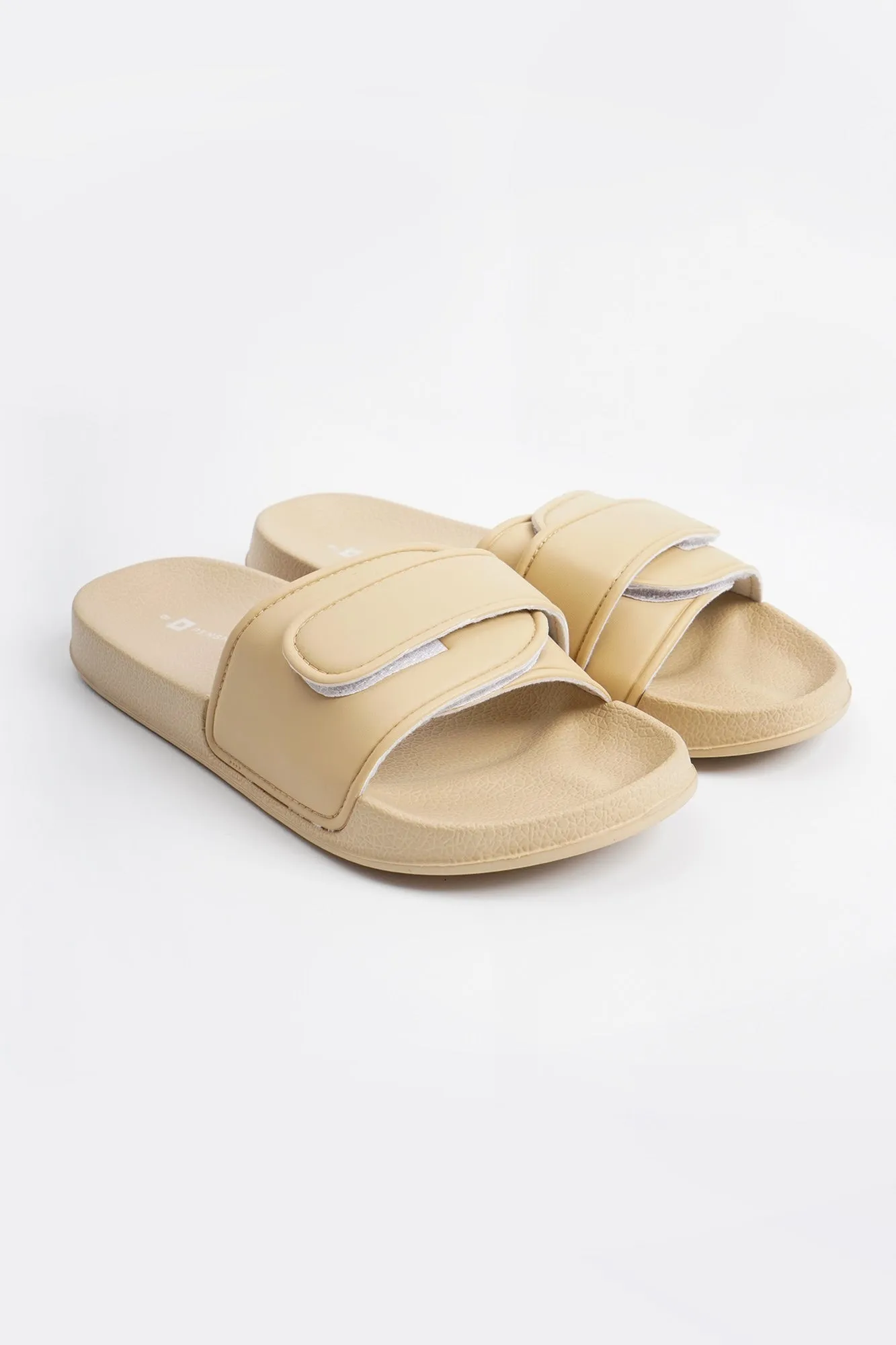 Women's Three Velcro Band Mesh Fabric Slides