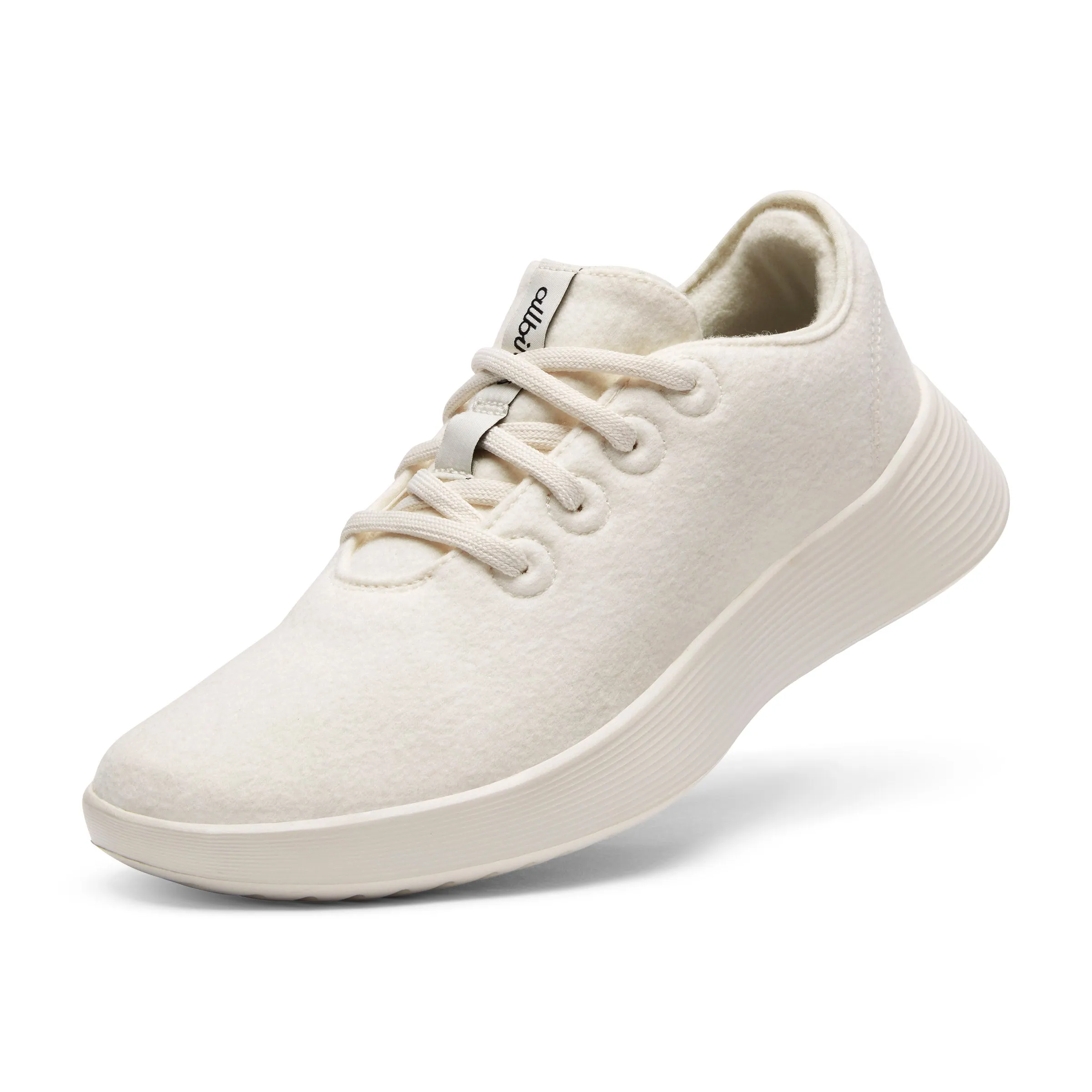 Women's Wool Runner Go - Natural White (Natural White Sole)